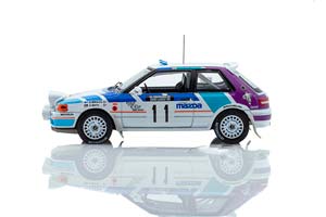 MAZDA 323 GTX #11 MIKKOLA/HERTZ 1000 LAKES RALLY С ЛЮСТРОЙ 1990 — фото 3