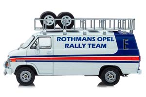 CHEVROLET G-SERIE ТЕХНИЧКА ROTHMANS OPEL RALLY TEAM (С БАГАЖНИКОМ И КОЛЕСАМИ НА КРЫШЕ) 1983 — фото 3