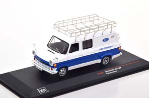 FORD TRANSIT MK1 FORD MOTORSPORT 1966 WHITE BLUE