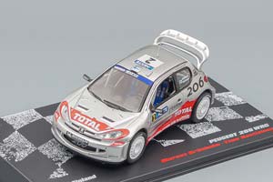 PEUGEOT 206 WRC MARCUS GRONHOLM-TIMO RAUTIAINEN RALLY FINLAND 2002 #2 ИЗ СЕРИИ RALLY CARS 35