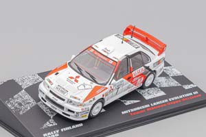 MITSUBISHI LANCER EVO III T.MÄKINEN - S.HARJANNE 1996 FINLAND RALLY #7 ИЗ СЕРИИ RALLY CARS 44