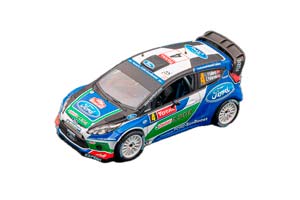FORD FIESTA RS WRC 4 P.SOLBERG-C.PATTERSON 3RD RALLY MONTE CARLO 2012, BLUE — фото 1