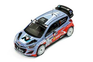 HYUNDAI I20 WRC #1 B.BOUFFIER X.PANSERI WINNER RALLY ANTIBES 2014 (FIRST WIN)