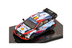 HYUNDAI I20 N RALLY1 TEAM SHELL MOBIS WRT №11 WINNER RALLY MONTECARLO 2024 THIERRY NEUVILLE - MARTIJN WYDAEGHE, 2 TONE BLUE RED