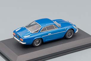 RENAULT ALPINE A110 1969 - BLACK WHEELS - CON VETRINA - WITH SHOWCASE, BLUE MET — фото 2