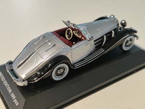 MERCEDES 540K 1936 СЕРЕБРИСТЫЙ/ЧЕРНЫЙ (БОКС МОЖЕТ ИМЕТЬ ПОТЕРТОСТИ ИЛИ ТРЕЩИНЫ) — фото 2