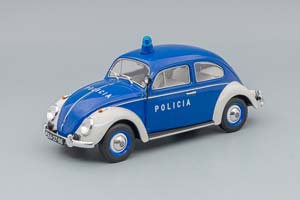 VW VOLKSWAGEN BEETLE KAFER MAGGIOLINO PORTUGAL POLICIA POLICE 1974, BLUE WHITE
