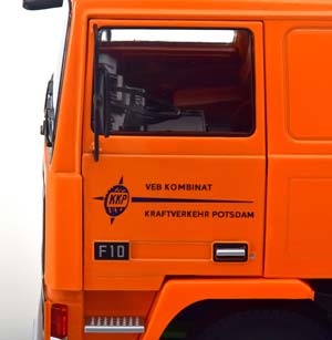 VOLVO F10 VEB KOMBINAT KRAFTVERKEHR POTSDAM 1977 ORANGE/BLACK / ВОЛЬВО — фото 4