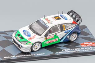 FORD FOCUS RS WRC #3 RALLY MONTECARLO 2005 T.GARDEMEISTER - J.HONKANEN