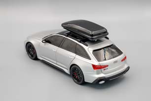 AUDI RS6 С БАГАЖНЫМ БОКСОМ, СЕРЕБРИСТЫЙ, 210Х85 ММ. — фото 3
