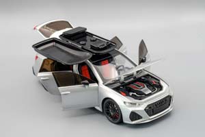 AUDI RS6 С БАГАЖНЫМ БОКСОМ, СЕРЕБРИСТЫЙ, 210Х85 ММ. — фото 4