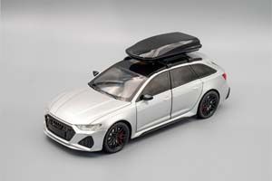 AUDI RS6 С БАГАЖНЫМ БОКСОМ, СЕРЕБРИСТЫЙ, 210Х85 ММ.