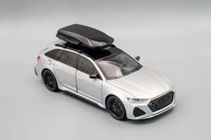 AUDI RS6 С БАГАЖНЫМ БОКСОМ, СЕРЕБРИСТЫЙ, 210Х85 ММ. — фото 2