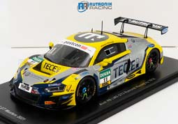 AUDI R8 LMS GT3 TEAM TECE RUTRONIK RACING #11 ADAC GT MASTERS OSCHERSLEBEN (2021) E.ERHART - P.KAFFER, YELLOW MATT GREY