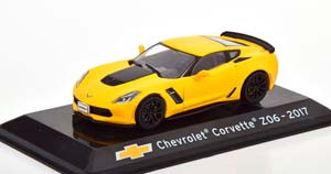 CHEVROLET CORVETTE Z06 2017 YELLOW FLATBLACK — фото 1