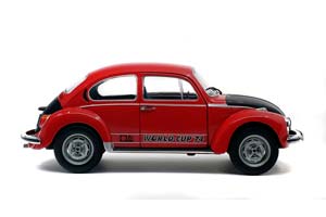 VW VOLKSWAGEN KAFER 1303 WORLD CUP EDITION 1974 RED/BLACK — фото 5