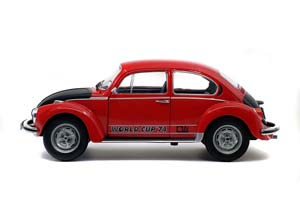 VW VOLKSWAGEN KAFER 1303 WORLD CUP EDITION 1974 RED/BLACK — фото 2
