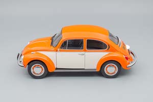 VW VOLKSWAGEN KAFER BEETLE 1303 1974, ORANGE/WHITE — фото 3