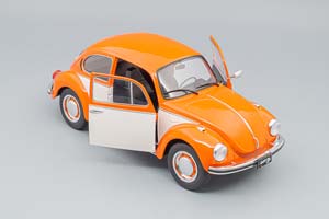 VW VOLKSWAGEN KAFER BEETLE 1303 1974, ORANGE/WHITE — фото 4