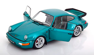 PORSCHE 911 (964) TURBO 3.6 1991 GREEN METALLIC — фото 3