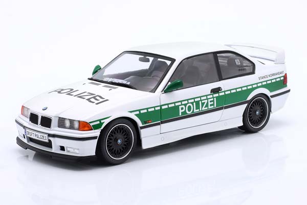 BMW M3 E36 DRIFT POLICE 1991 WHITE GREEN