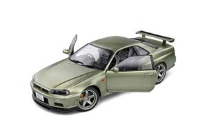 NISSAN SKYLINE GT-R R34 1999 LIGHT GREEN METALLIC — фото 3