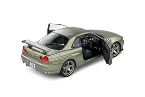 NISSAN SKYLINE GT-R R34 1999 LIGHT GREEN METALLIC — фото 4
