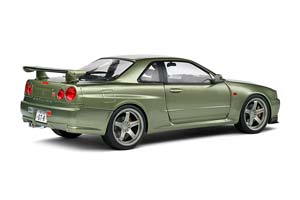 NISSAN SKYLINE GT-R R34 1999 LIGHT GREEN METALLIC — фото 2