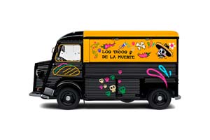 CITROEN HY LOS TACOS DE LA MUERTE 1969 BLACK YELLOW — фото 2