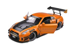 NISSAN GTR R35 LB WORKS 2021 ORANGE-METALLIC CARBON — фото 3