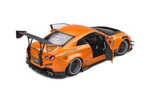 NISSAN GTR R35 LB WORKS 2021 ORANGE-METALLIC CARBON — фото 4