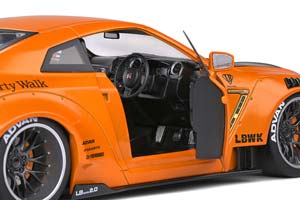 NISSAN GTR R35 LB WORKS 2021 ORANGE-METALLIC CARBON — фото 5