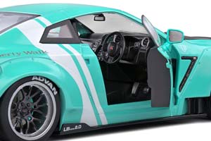 NISSAN GTR R35 LB WORKS 2021 MINT WHITE CARBON — фото 10