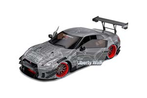 NISSAN GT-R (R35) W/LIBERTY WALK BODY KIT 2.0 2020 CATALOGUE DESIGN СЕРЫЙ — фото 8