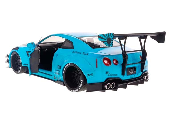 NISSAN GT-R (R35) W/ LIBERTY WALK BODYKIT 2.0 2024 BLUE / НИССАН ГТ-Р СИНИЙ — фото 3