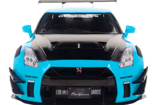 NISSAN GT-R (R35) W/ LIBERTY WALK BODYKIT 2.0 2024 BLUE / НИССАН ГТ-Р СИНИЙ — фото 4