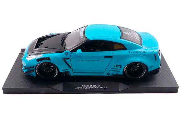 NISSAN GT-R (R35) W/ LIBERTY WALK BODYKIT 2.0 2024 BLUE / НИССАН ГТ-Р СИНИЙ — фото 7