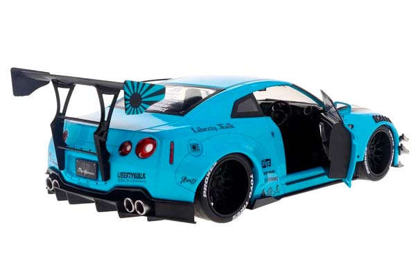 NISSAN GT-R (R35) W/ LIBERTY WALK BODYKIT 2.0 2024 BLUE / НИССАН ГТ-Р СИНИЙ — фото 2