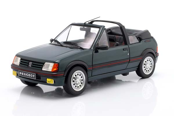PEUGEOT 205 CTI CONVERTIBLE 1986 DARK GREEN METALLIC RED