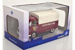 VW T1 PRITSCHE PORSCHE SERVICE 1950 DARK RED/WHITE — фото 12