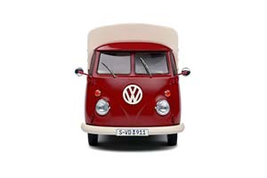 VW T1 PRITSCHE PORSCHE SERVICE 1950 DARK RED/WHITE — фото 7