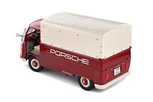VW T1 PRITSCHE PORSCHE SERVICE 1950 DARK RED/WHITE — фото 8