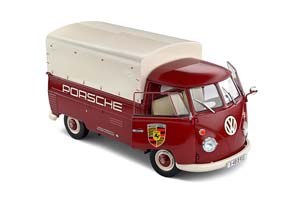 VW T1 PRITSCHE PORSCHE SERVICE 1950 DARK RED/WHITE — фото 9