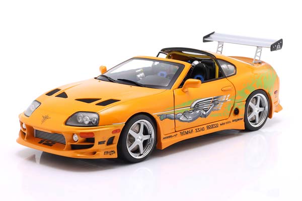BRIAN'S TOYOTA SUPRA MK4 MOVIE FAST & FURIOUS (2001) ORANGE / БРИАН ТОЙОТА СУПРА MK4 МОВИЕ ФАСТ ФУРИОУС ОРАНЖЕВЫЙ