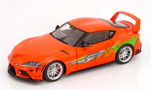 TOYOTA GR SUPRA TRIBUTE 2024 ORANGE-METALLIC GREEN