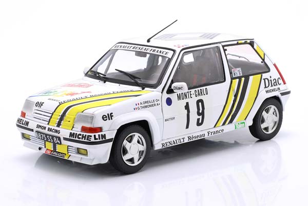 RENAULT 5 GT TURBO #19 RALLYE MONTE CARLO 1989 OREILLE, THIMONIER / РЕНО 5 ГТ ТУРБО РАЛЛИ МОНТЕ-КАРЛО ОРЕЙЛЛЕ ТИМОНИЕР