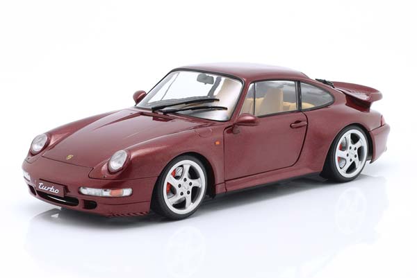 PORSCHE 911 (993) TURBO 1997 DARK RED METALLIC / ПОРШЕ ТУРБО КРАСНЫЙ