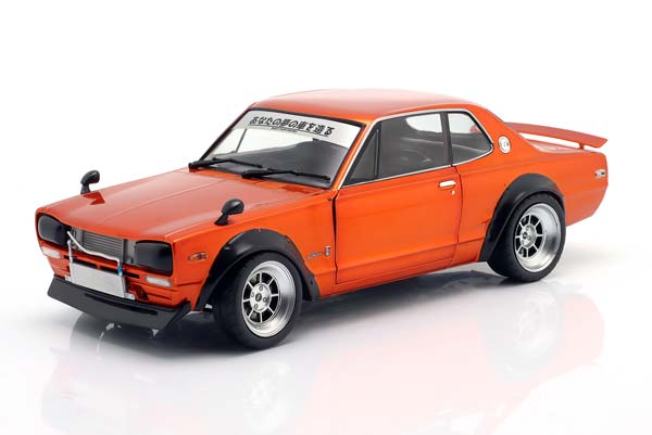 NISSAN SKYLINE (C10) HAKOSUKA WORKS 1970 ORANGE METALLIC / НИССАН СКАЙЛАЙН C10 ХАКОСУКА ВЕРКС ОРАНЖЕВЫЙ МЕТАЛЛИК