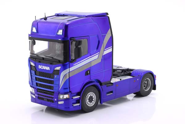 SCANIA 580S HIGHLINE TRUCK 2023 BLUE METALLIC / DECOR / СКАНИА 580S ХИГХЛИНЕ ГРУЗОВИК СИНИЙ МЕТАЛЛИК