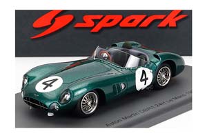 ASTON MARTIN DBR1 SPIDER 3.0L S6 TEAM ESSEX RACING N4 24H LE MANS (1961) R.SALVADORI - T.MAGGS, GREEN MET